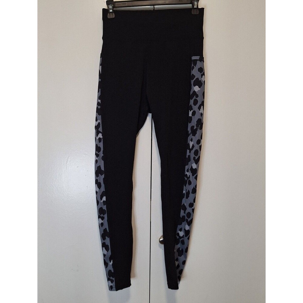 Popfit Black Leopard Print Leggings M